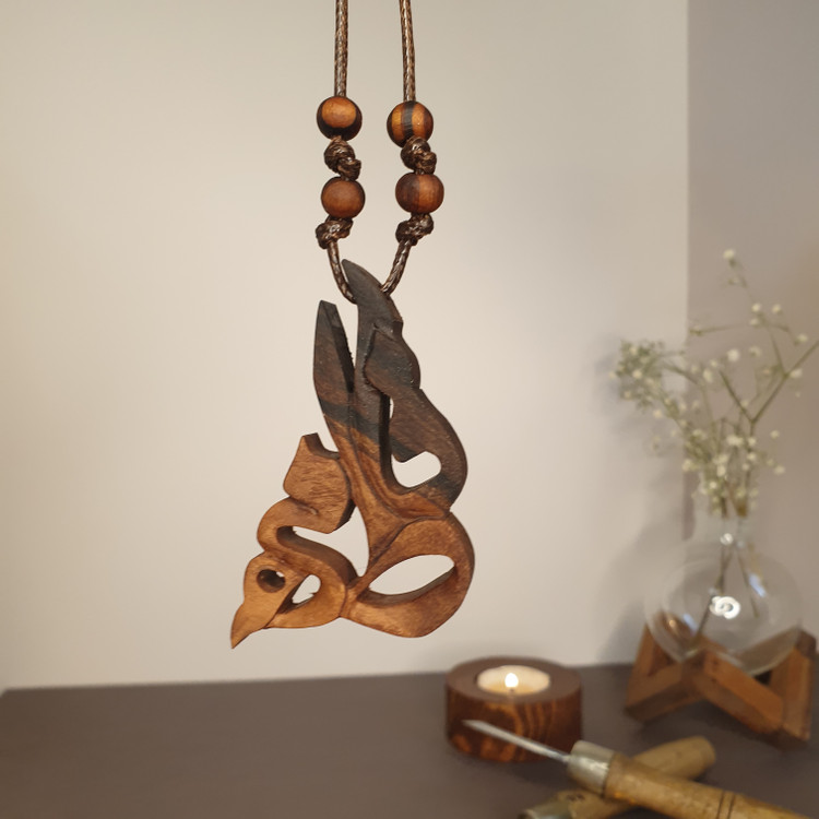 گردنبند چوبی فاطمه