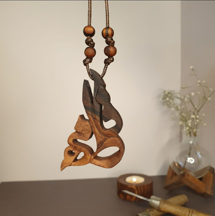 گردنبند چوبی فاطمه دلسی وود